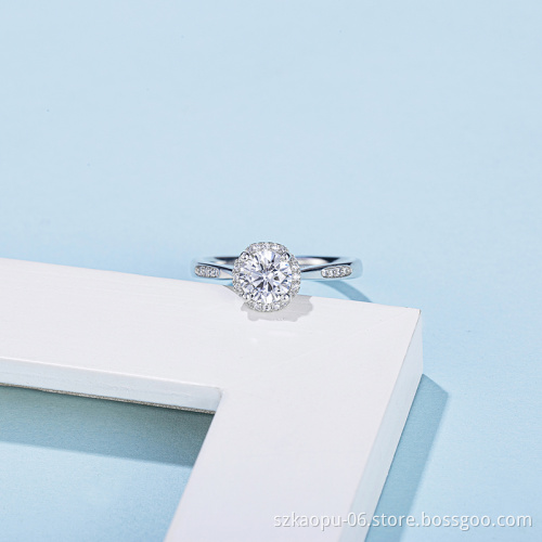 Hot Sale 925 Trendy Pure Silver Ring Jewelry With  Delicate Diamond New Model Ring With Good Quality For Women